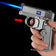 Folding Dual Form Lighter Creative Decompression Gyroscope Deformation Lighter Gas Electric Dual Use Windproof Lighter