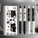 Kawaii Black & White Cat Gel Pen Set – 4 Piece Writing Pen Collection