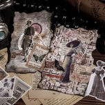 30Pcs Europe Victorian Ladies Vintage Stickers Junk Journal Ephemera Retro Stickers Planner DIY Album Scrapbooking Material