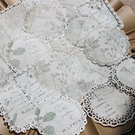 KSCRAFT 20pcs Vintage Greenery Lace Doily Paper Background for DIY Junk Journal Planner Mixed Media Scrapbooking Craft