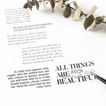 Handwritten English Masking Tapes Stickers