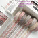 8PCS Pet Tape Rolls for Journaling Washi Tapes Vintage Pet Tapes Roll Washi Tape for Crafts Diary Masking Tape Washi Stickers