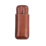 Luxury Cigar Case Cigar Humidor Holds 2 Cigars PU Leather Travel Case Smoking Accessories Men's Gift