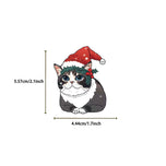 50pcs Cute Christmas Cat Graffiti Stickers Aesthetic DIY Luggage Bike Phone New Year Gift Decoration Sticker Toy