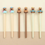 3 Pcs/lot 0.5mm Kawaii Capybara Gel Pens Signature Pen School Office Writing Supplies Gift Stationery Art Deco Pens