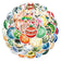 56PCS Christmas Ball Stickers Exquisite Handheld Account Materials Phone Cases Laptop Suitcases Water Cups Waterproof Stickers