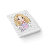 Cute Kawaii Mermaid Journal — Blank Lined Notebook for Kids & Teens