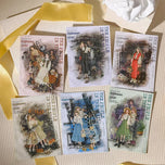 1pack/3pack  Stickers Traceable People Series 10pcs Vintage Retro Journal Backgrounds Female Ephemera Collage Base Decals