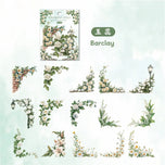30 Pcs Flowers Corner Stickers PET sticker package DIY diary decoration sticker album scrapbooking Junk Journal