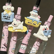 Kawaii Apple Cat Gel Pen Set