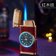 Windproof Gas Lighter Wrist Watch Cigar Lighter Outdoors Jet Double Tube Lighters Gadgets for Men Cigarette Accessories Fires