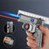 Folding Dual Form Lighter Creative Decompression Gyroscope Deformation Lighter Gas Electric Dual Use Windproof Lighter