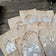 5 Pcs Vintage Coffee Dyed Transparent Storage Paper Bag Junk Journal Ephemera DIY Album Collage Bag Scrapbooking Material Paper