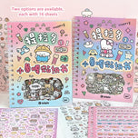 Cute Kpop Decorative Sticker Book Washi Paper Journal DIY Material Decoration Kawaii Stickers Scrapbooking Ins Stationery