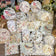 ZFPARTY Vintage Bird lace doily Paper pieces Scrapbooking paper pack handmade craft paper Background pad card