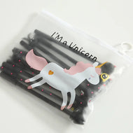 Kawaii Character Gel Pen Set | 10 Black Ink Pens