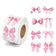 50-500pcs Cute Bow Valentines Day Stickers Thank you Candy Bag Seal Stickers Scrapbooking Valentines Gift Box Label Decoration