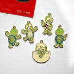 10PCS Kawaii Turtle Journal Charms