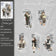 1pack/3pack  Stickers Traceable People Series 10pcs Vintage Retro Journal Backgrounds Female Ephemera Collage Base Decals