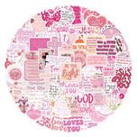 Pink Bible Christian Stickers