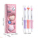 Kawaii Click Erasable Gel Pen Friction Thermo Erasable Pen with Grip for Students Smooth Writing Blue Black School Stationery