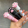 Kawaii DIY Cat Claw Solid Glue Stick Strong Adhesive Pen Shape Glue Stick for Student High Viscosity Cute Stationery Office Supp
