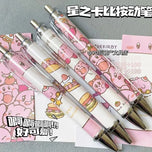 New Kawaii Kirby Neutral Pen Anime Cartoon Cute Student High-value Neutral Pen Quick-drying 0.5mm Black Study Stationery Gifts