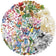 50/300PCS Ink Flower Sticker Pack Waterproof Transparent PET Brochure Flower Material Decorative Guitar Notebook Stickers