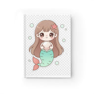 Cute Mermaid Journal — Kawaii Mermaid Blank Notebook for Kids & Teens
