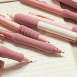 Pink Heart Kawaii Retractable Pen Set – 6 Piece Journaling & Planner Pen Collection