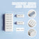 7-layer stamp set includes designs for days of the week, weather, and more. It is perfect for handicrafts