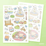 Kawaii Bear Journaling Stickers Diary Planner