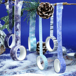 18 rolls/box, Christmas snow scene washi tape, suitable for DIY diary, gift box decoration, Christmas gift for friends
