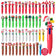 10Pcs/Lot Cute Christmas Cartoon 4 Color Ballpoint Pen Kawaii Mini Pocket Pen Christmas Gift Student School Office Stationery