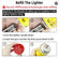 Cigar Igniter Revolver Pistol Windproof Lighter Metal Gun with Leather Cover Inflatable Cigarette Lighters & Smoking Accessories