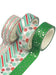 12 rolls/box of Christmas tree red green color washi tape, DIY photo album gift decoration supplies, foil stamping craft.