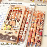 Kawaii Capybara Gel Pen Set