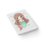 Cute Mermaid Journal — Kawaii Mermaid Blank Notebook for Kids & Teens