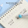 Kawaii Click Erasable Gel Pen Friction Thermo Erasable Pen with Grip for Students Smooth Writing Blue Black School Stationery