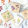 50/300PCS Ink Flower Sticker Pack Waterproof Transparent PET Brochure Flower Material Decorative Guitar Notebook Stickers