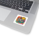 Joyful Vibes Sticker — Colorful Sun & Seashell  Sticker