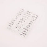 Week Month Day Clear Transparent Rubber Stamps Seal Block Stamp Sheets for DIY Scrapbooking Photo Album Diary Decorations