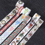 20 rolls/box, Christmas theme pattern and washi tape, suitable for DIY diary, gift box decoration, Christmas gift for friends