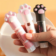 Kawaii DIY Cat Claw Solid Glue Stick Strong Adhesive Pen Shape Glue Stick for Student High Viscosity Cute Stationery Office Supp
