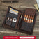 Contact's Family Leather Cigar Case With Lighter Cutter Pocket Travel Portable Humidor Box Cigars Accessories Handbag Men Gift