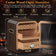 Cigar Humidor, Lighted Control Magnetic Door, with Cigar Accessory Drawer and 2 humidifiers 3 Layer Large Capacity Storage
