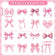 50-500pcs Cute Bow Valentines Day Stickers Thank you Candy Bag Seal Stickers Scrapbooking Valentines Gift Box Label Decoration