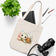 Cute Sea Turtle Canvas Tote Bag – Kawaii Marine Animal Beach Market Bag