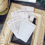 15 Pcs Tim Holtz Style To Do List Vintage Sticker Junk Journal Ephemera Album Collage Aesthetic Stickers Scrapbooking Material