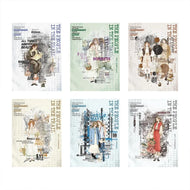1pack/3pack  Stickers Traceable People Series 10pcs Vintage Retro Journal Backgrounds Female Ephemera Collage Base Decals